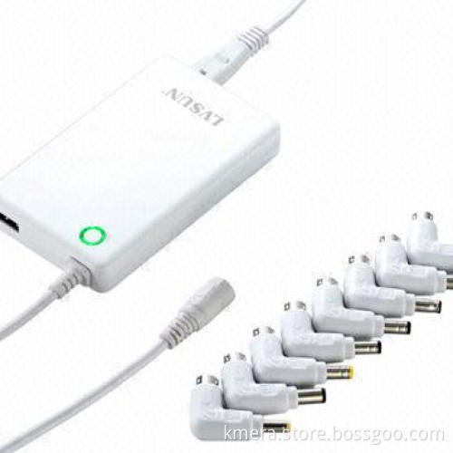 90W 17mm Ultra Slim Universal Laptop AC Adapter with High Light LED Voltage Indicator